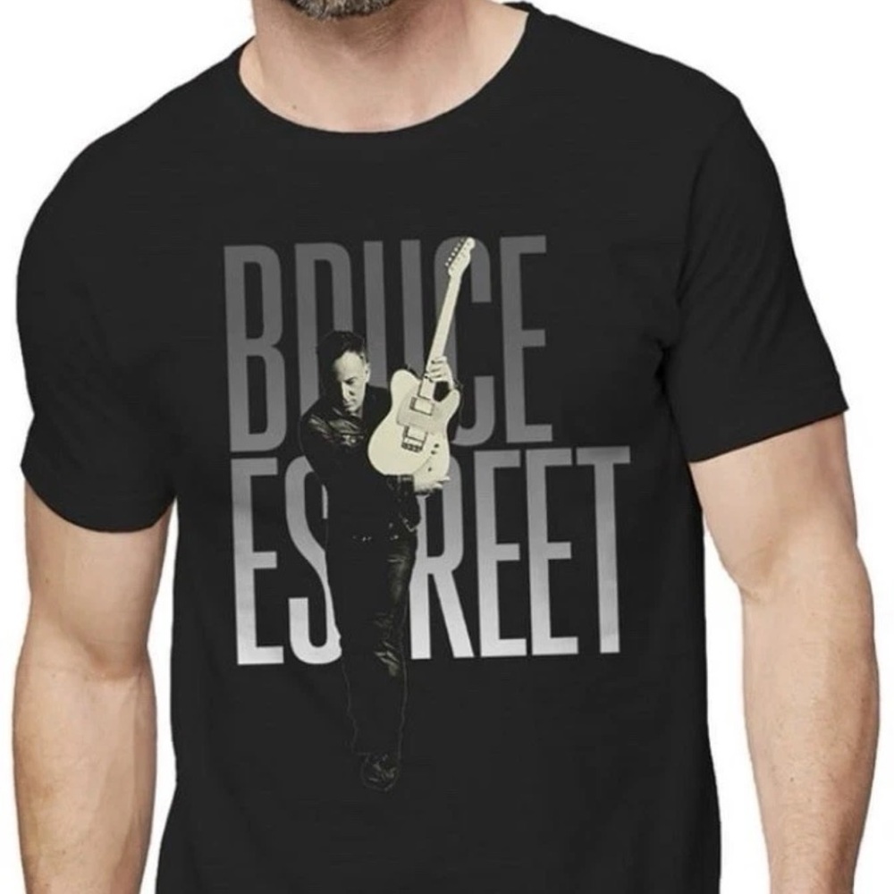 Bruce Springsteen E Street 2XL Black Adult Unisex T-Shirt